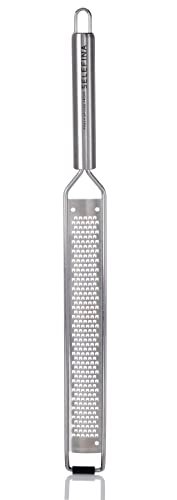 Selefina Spices: Rasp-Style Grater/Zester: for Nutmeg, Lemon, Garlic, Chocolate, Fruits, Vegetables and Ginger. Stainless Steel Grater, 16 inches - Image 3