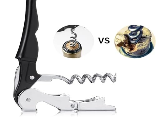 Kit-Home Professional Waiter Corkscrew Wine Openers Set (4 PCS),Upgraded with Heavy Duty Stainless Steel Hinges Wine Key for Restaurant Waiters, Sommelier, Bartenders - Image 3