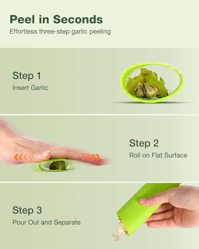 Vantic Garlic Press Rocker - Stainless Steel Garlic Crusher, Mincer and Chopper with Peeler & Scraper, Easy Kitchen Gadget for Effortless Smashing - Image 3
