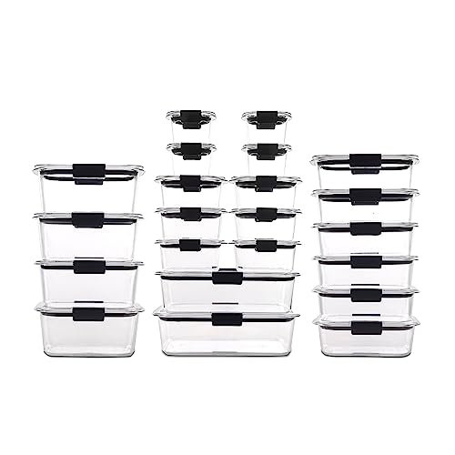 Rubbermaid Brilliance BPA Free 44-Piece Food Storage Containers Set Airtight Leak-Proof with Lids for Meal Prep Lunch and Leftovers - Image 2