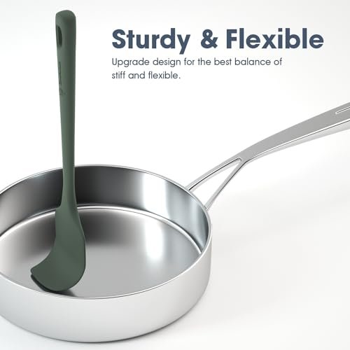 ChefAide 5 Pieces Silicone Spatulas Set, Heat Resistant Rubber Spatula - Image 4