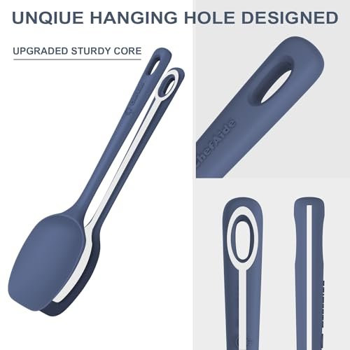 ChefAide 5 Pieces Silicone Spatulas Set, Heat Resistant Rubber Spatula - Image 3