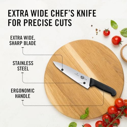 Victorinox Fibrox Pro 8 Inch Chef’s Knife, Dishwasher Safe, Black - Image 5
