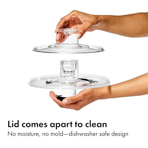 OXO Good Grips 6.22 Qt Salad Spinner, Vegetable Washer with Bowl & Strainer - Image 5