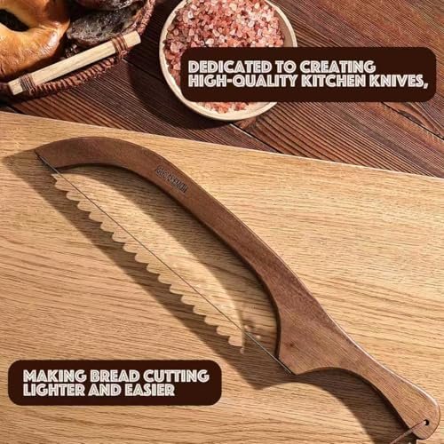 RAPSAKEMOH Bread Knife for Homemade Bread,Bread slicer for Homemade Bread - Image 4
