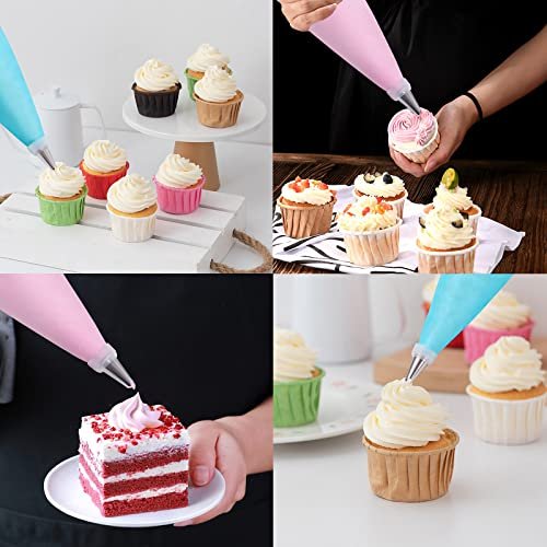 Piping Bags and Tips Set, 100Pcs 12 Inch Pastry Bags, Icing Bags Disposable - Image 5