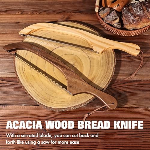 RAPSAKEMOH Bread Knife for Homemade Bread,Bread slicer for Homemade Bread - Image 2