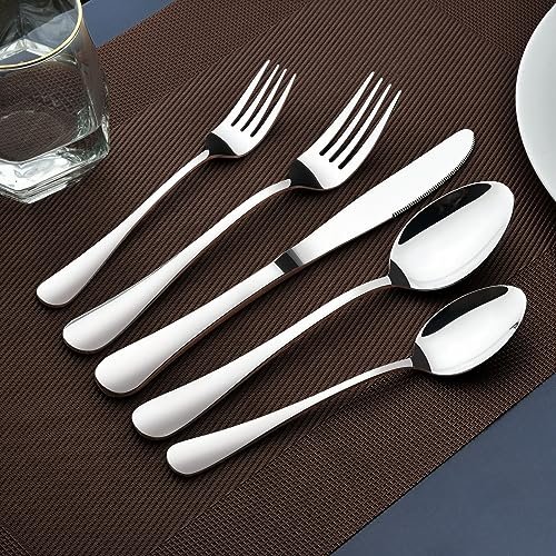 Silverware Set for 8, 40 Piece Stainless Steel Flatware Utensil Cutlery Set - Image 5