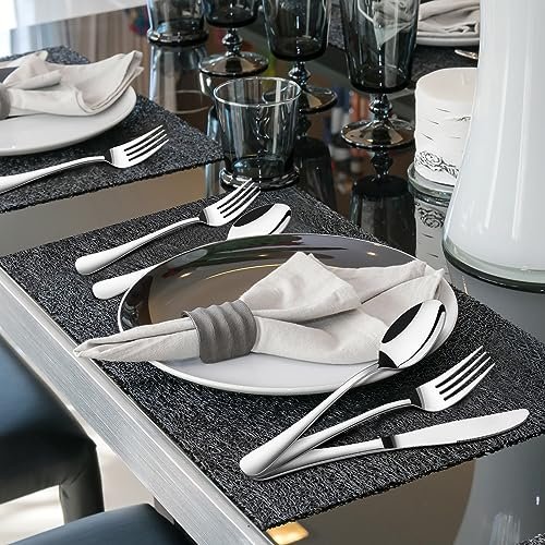 Silverware Set for 8, 40 Piece Stainless Steel Flatware Utensil Cutlery Set - Image 4